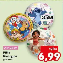 Kaufland Piłka licencyjna gumowa oferta