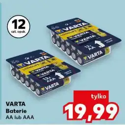 Kaufland VARTA Baterie AA lub AAA oferta
