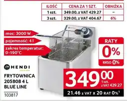 Selgros Hendi Frytownica 205808 4 L Blue Line oferta