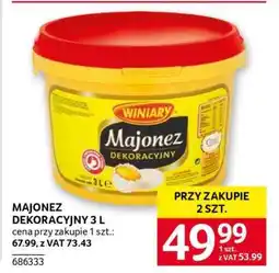 Selgros Majonez Dekoracyjny 3 L oferta