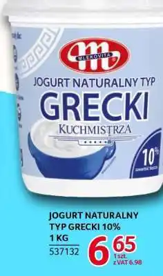 Selgros JOGURT NATURALNY TYP GRECKI 10% 1 KG oferta