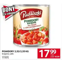 Selgros Pudliszki Pomidory Krojeone oferta