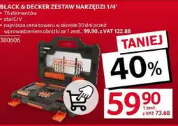 Selgros BLACK & DECKER ZESTAW NARZĘDZI 1/4’ oferta