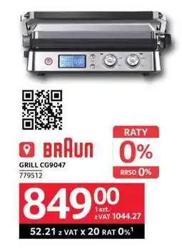 Selgros Braun Grill CG9047 oferta