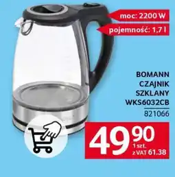 Selgros BOMANN CZAJNIK SZKLANY WKS6032CB oferta