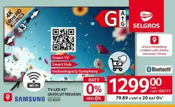 Selgros Samsung TV LED 43 oferta