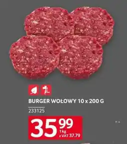 Selgros BURGER WOŁOWY 10 x 200 G oferta