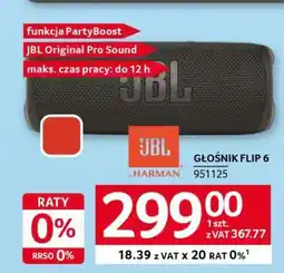 Selgros Głośnik JBL Flip 6 oferta