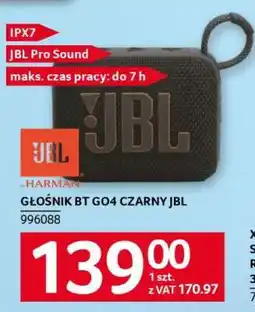 Selgros GŁOŚNIK BT GO4 CZARNY JBL oferta