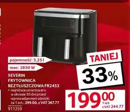 Selgros SEVERIN FRYTKOWNICA BEZTŁUSZCZOWA FR2453 oferta