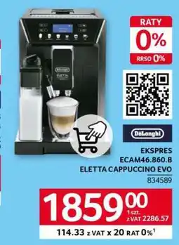 Selgros EKSPRES ECAM46.860.B ELETTA CAPPUCCINO EVO oferta