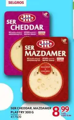Selgros SER CHEDDAR, MAZDAMER PLASTRY 300 G oferta