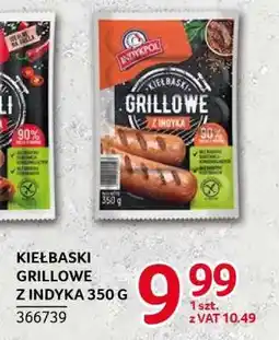 Selgros KIEŁBASKI GRILLOWE Z INDYKA 350 G oferta