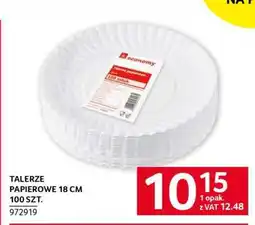 Selgros Talerze papierowe 18 cm 100 szt oferta