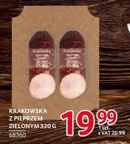 Selgros KRAKOWSKA Z PIEPRZEM ZIELONYM 320 G oferta