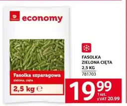 Selgros FASOLKA ZIELONA CIĘTA 2,5 KG oferta