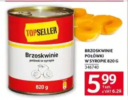 Selgros BRZOSKWINIE POŁÓWKI W SYROPIE 820 G oferta