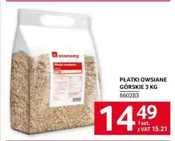 Selgros Płatki owsiane górskie 3 kg oferta