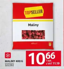 Selgros MALINY 400 G oferta