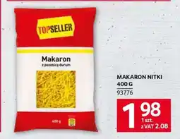 Selgros MAKARON NITKI 400 G oferta