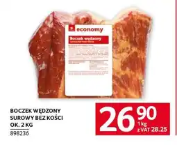 Selgros Boczek wędzony surowy bez kości ok. 2 kg oferta