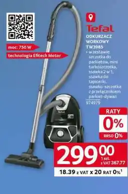 Selgros Tefal Odkurzacz Workowy TW3985 oferta