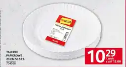 Selgros Talerze papierowe 23 cm 50 szt oferta