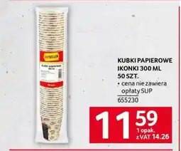 Selgros Kubki papierowe Ikonki 300 ml 50 szt oferta