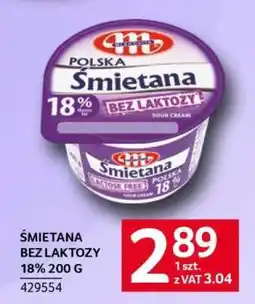 Selgros ŚMIETANA BEZ LAKTOZY 18% 200 G oferta