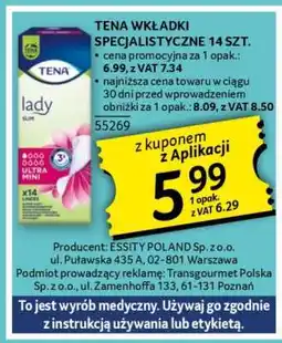 Selgros TENA WKŁADKI SPECJALISTYCZNE 14 SZT oferta