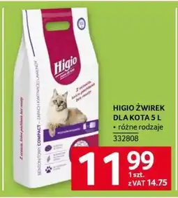 Selgros HIGIO Żwirek dla kota 5 L oferta