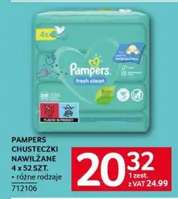 Selgros PAMPERS CHUSTECZKI NAWILŻANE 4 x 52 SZT oferta