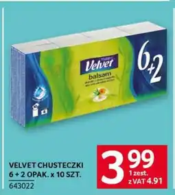 Selgros VELVET CHUSTECZKI 6 + 2 OPAK. x 10 SZT oferta