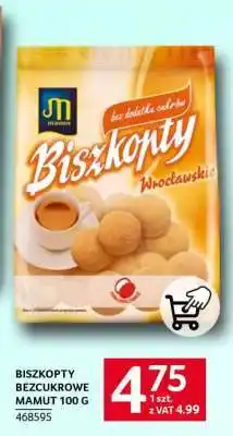 Selgros BISZKOPTY BEZCUKROWE MAMUT 100 G oferta