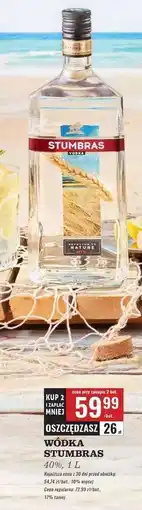 Biedronka WÓDKA STUMBRAS oferta