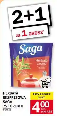 Selgros Herbata Ekspresowa Saga 75 torebek oferta