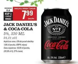 Biedronka Jack Daniel's & Coca-Cola oferta