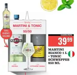Biedronka MARTINI BIANCO 1 L + TONIC SCHWEPPES 850 ML oferta