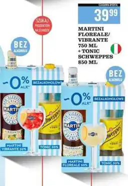 Biedronka MARTINI FLOREALE/VIBRANTE 750 ML + TONIC SCHWEPPES 850 ML oferta