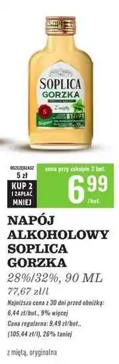 Biedronka NAPÓJ ALKOHOLOWY SOPLICA GORZKA oferta