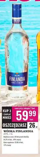 Biedronka WÓDKA FINLANDIA 40% 1 L oferta