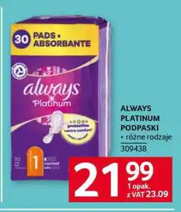 Selgros ALWAYS PLATINUM Podpaski oferta