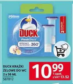 Selgros DUCK KRĄŻKI ŻELOWE DO WC 2 x 36 ML oferta