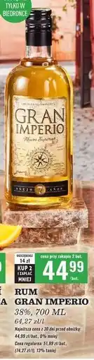 Biedronka RUM GRAN IMPERIO 38%, 700 ML oferta