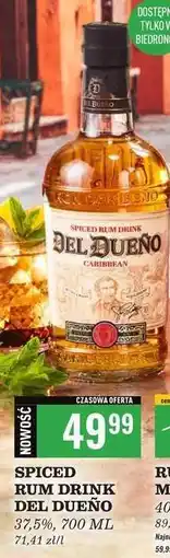 Biedronka SPICED RUM DRINK DEL DUEÑO oferta