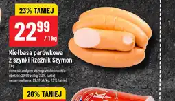 Polomarket Kiełbasa parówkowa z szynki Rzeźnik Szymon oferta