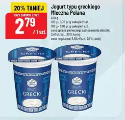 Polomarket Jogurt typu greckiego Mleczna Polana oferta