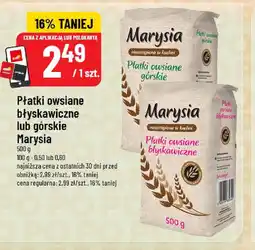 Polomarket Płatki owsiane błyskawiczne lub górskie Marysia oferta