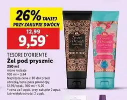 Lidl Żel pod prysznic ayurveda Tesori D'oriente oferta