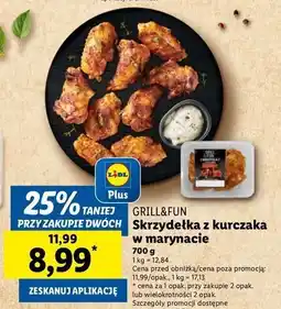 Lidl Sznycle z kurczaka w marynacie Grill And Fun oferta